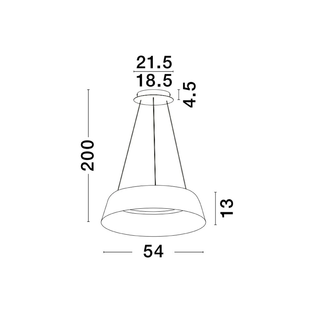Hanglamp Alba wit Ø 54cm Lyora 5212017439024