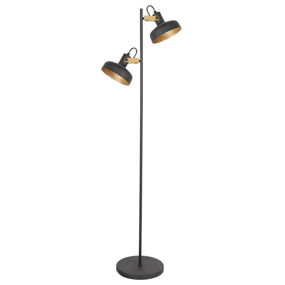 Vloerlamp Prato zwart met goud Steinhauer 8712746176407