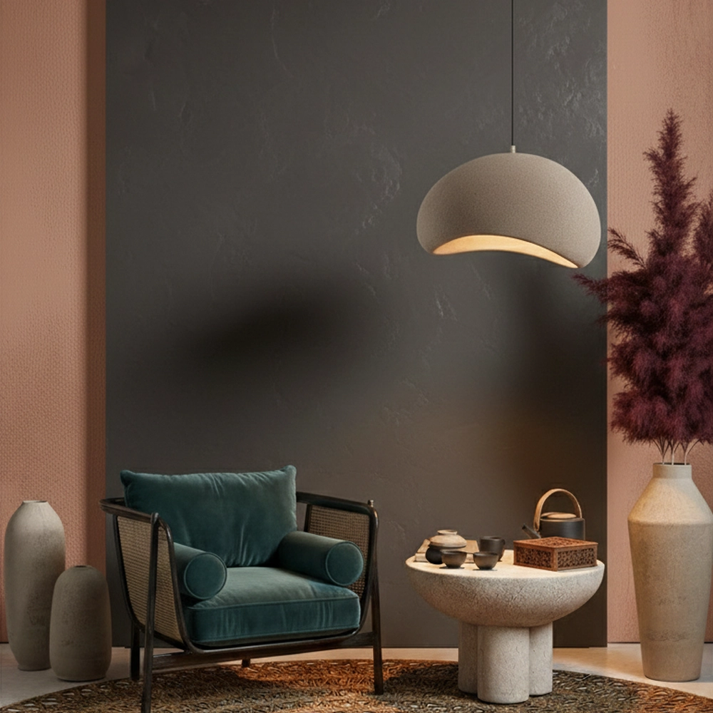 Natuurlijke hanglamp Aere bruin 50cm