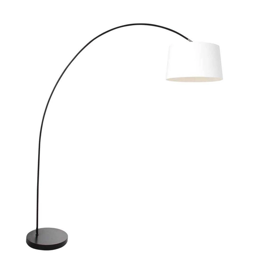 Booglamp Solva met kap wit