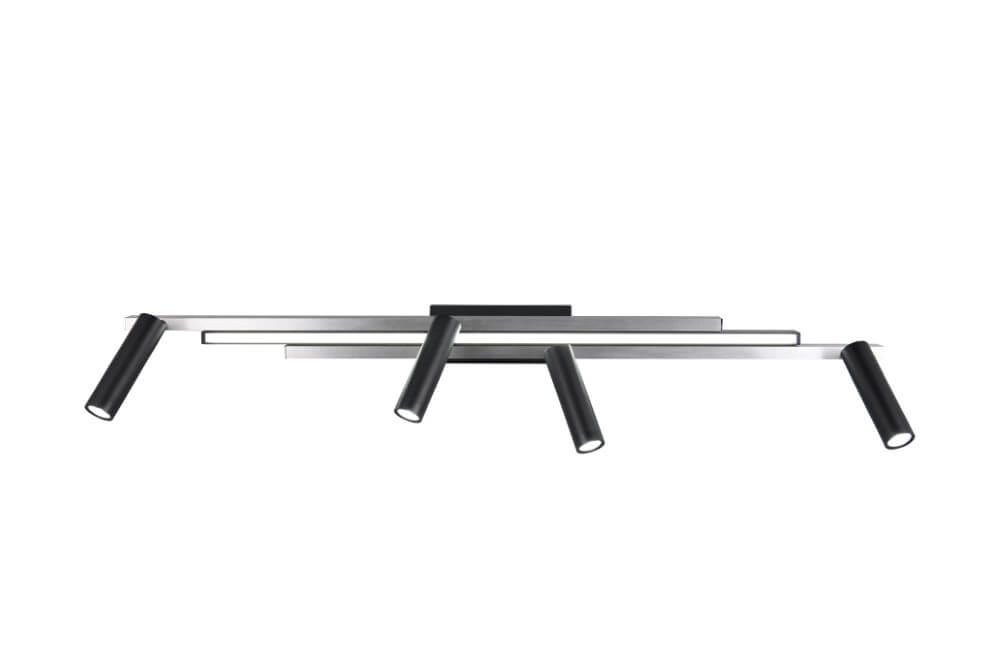 4-lichts led spot Zeno metaal met zwart Trio 4017807614619