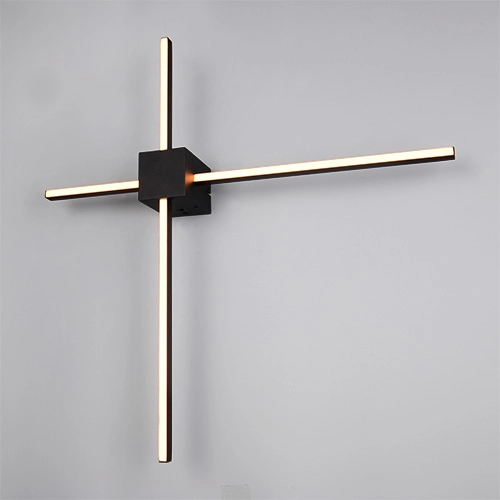 Moderne wandlamp Cassino zwart 67,5cm Trio 4017807683202