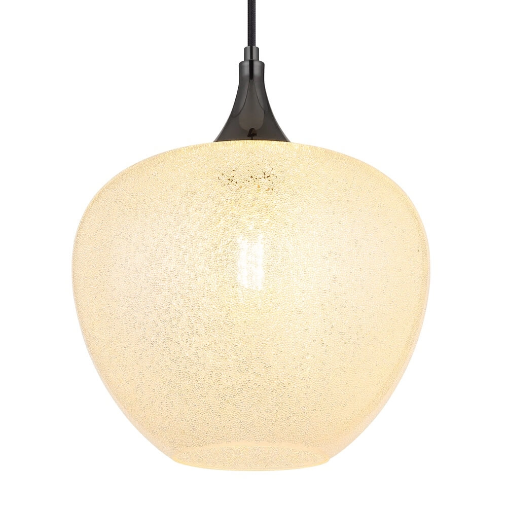Antraciet hanglamp Maxy met wit glas Ø 29cm Globo 9007371447176
