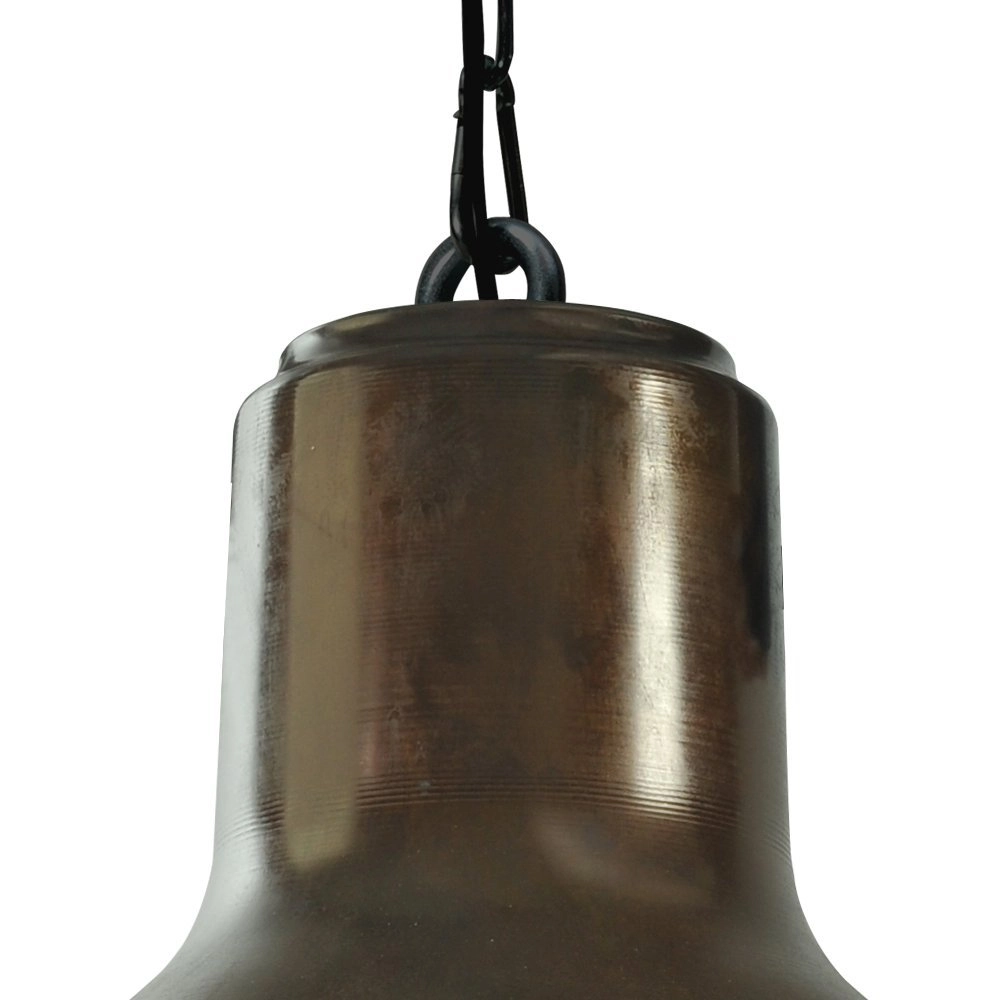Landelijke industrie hanglamp Industria 58 koperbruin met zwart Masterlight 8718121237497