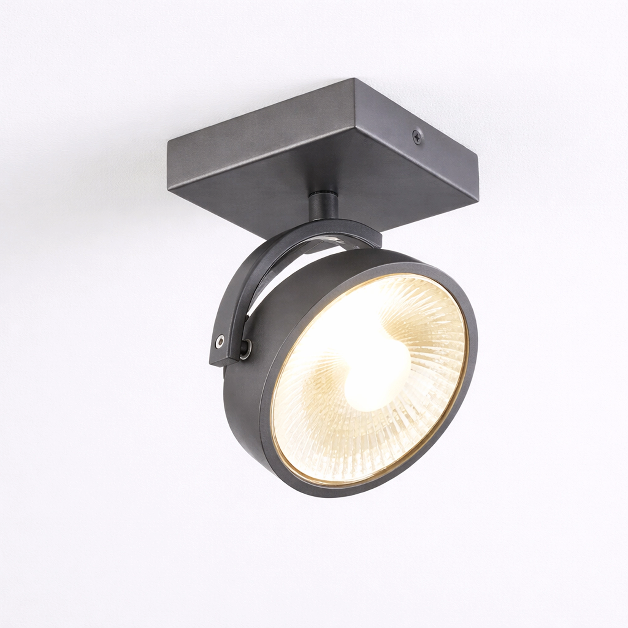 Opbouwspot Jupiter industrieel zwart