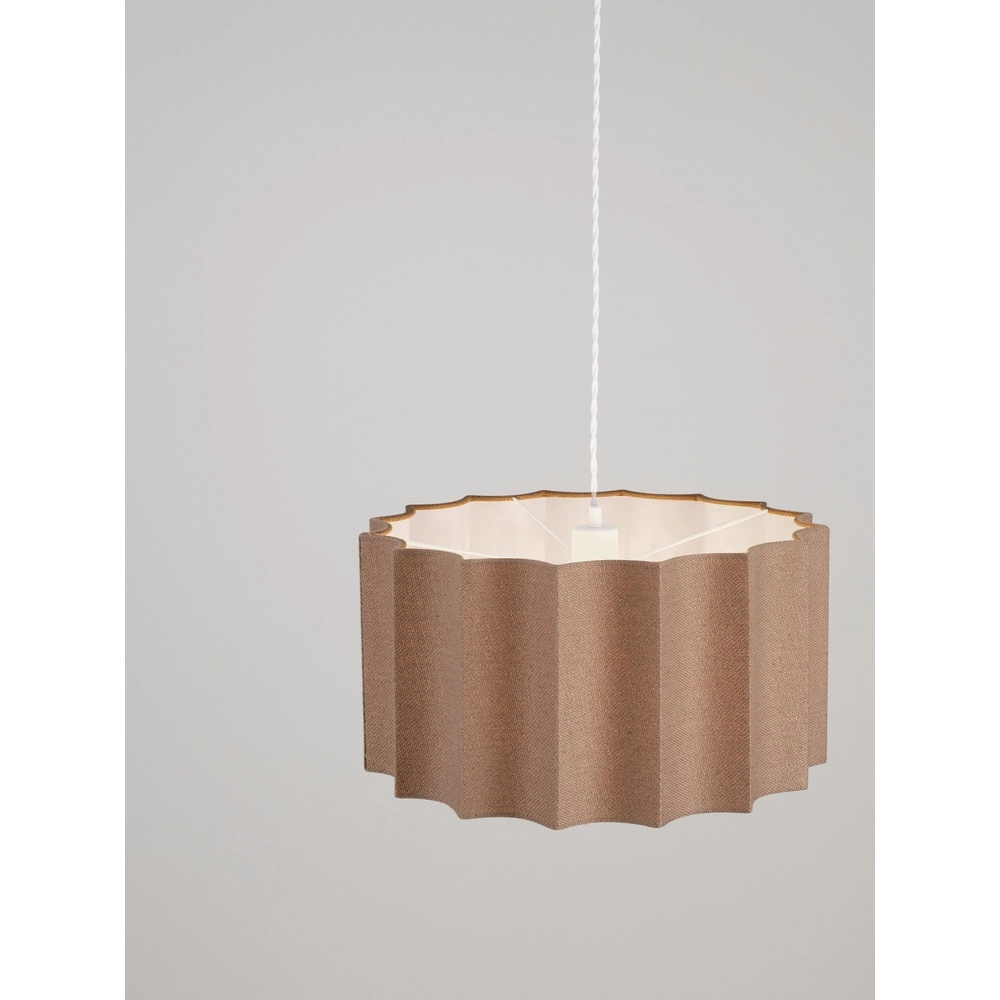 Design hanglamp Alve koffie bruin Ø 45cm Lyora 5212017493651