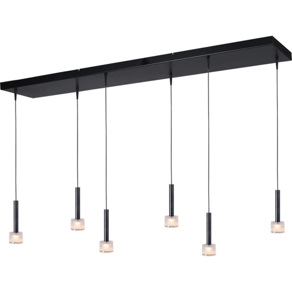 6-lichts hanglamp Fabro led - dappled oil