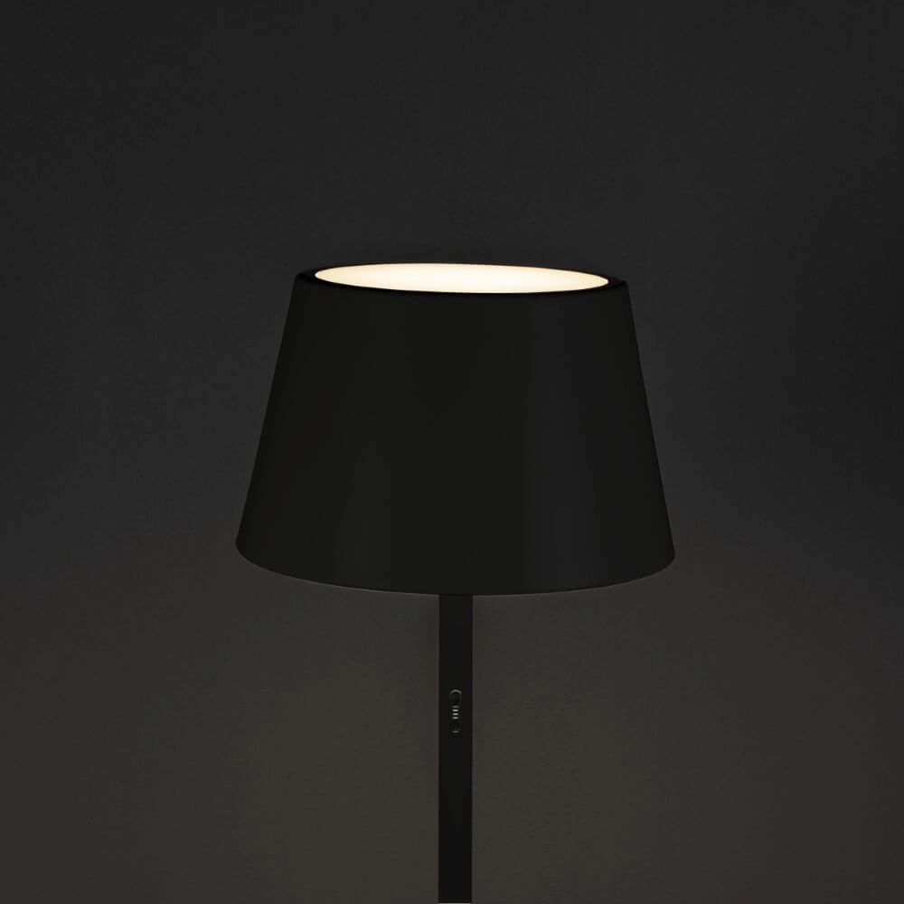 Oplaadbare schemerlamp voor buiten Pomezia zwart KonstSmide 7318307824759