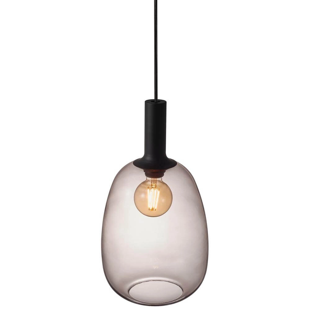 Glazen hanglamp Alton Ø 23cm smoke glas Nordlux 5701581452589