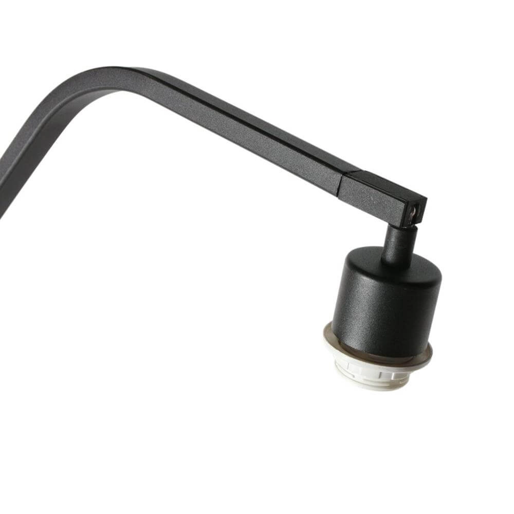 Vloerlamp Zig-Zag zwart met strokleurige kap Ø 40cm Steinhauer 8712746179200