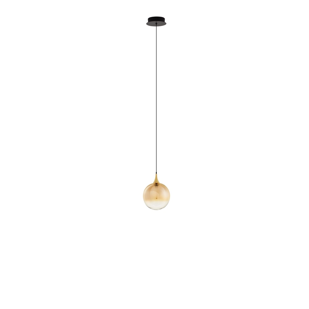 Pendant lamp Orenda Single amber glass Lyora 5212017477613