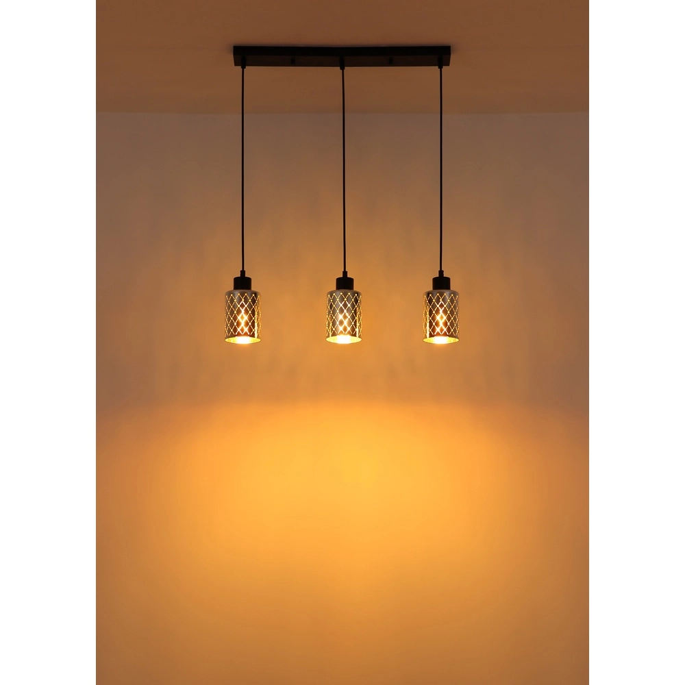 Design hanglamp Alonso 3-lichts zwart Globo 9007371575251