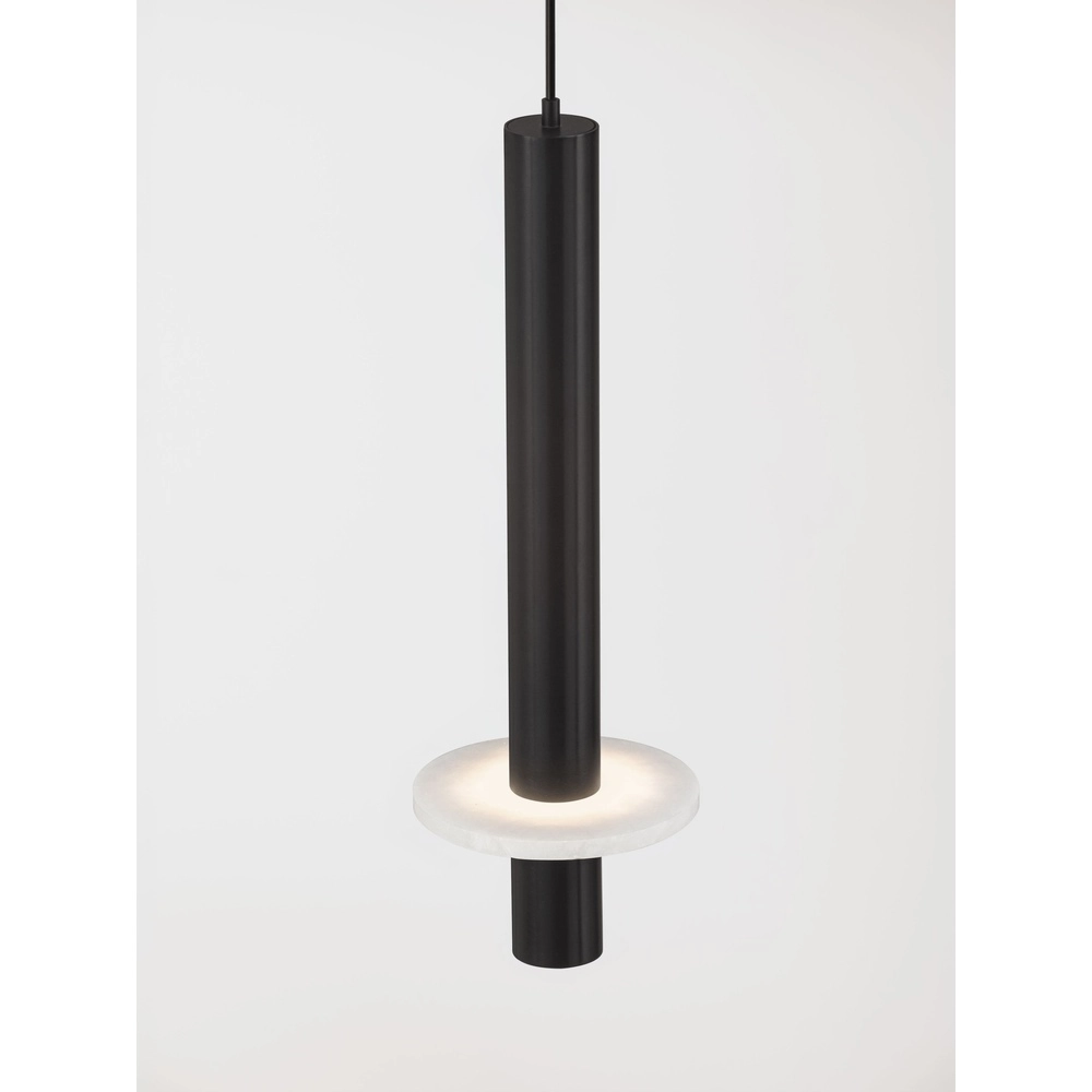 Design hanglamp Noemi zwart met wit Ø 11cm Lyora 5212063503274