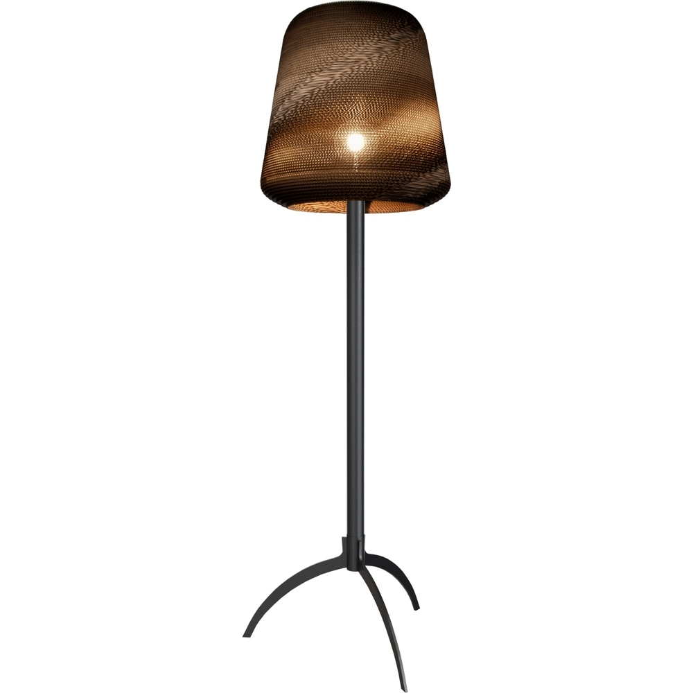 Zwarte tripod Carta Moody Ø 54cm Think Paper kap