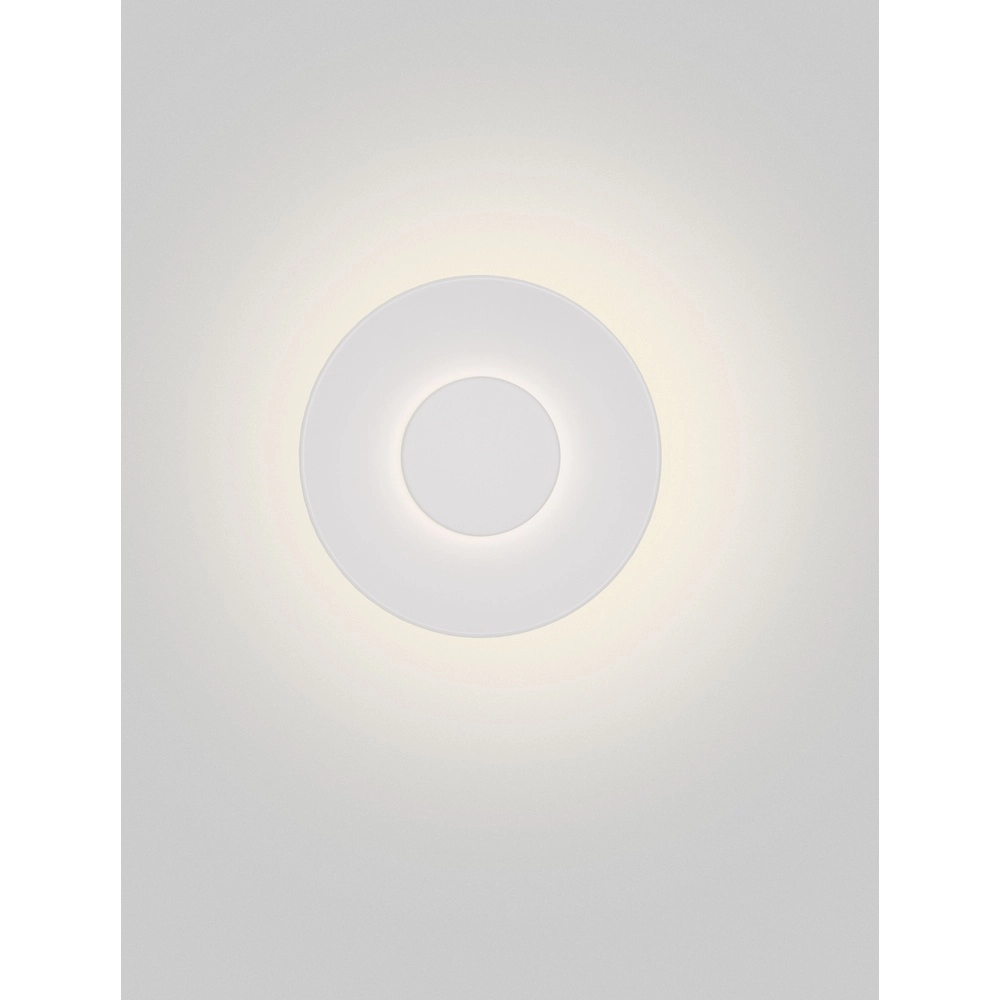 Ronde wandlamp Cico wit