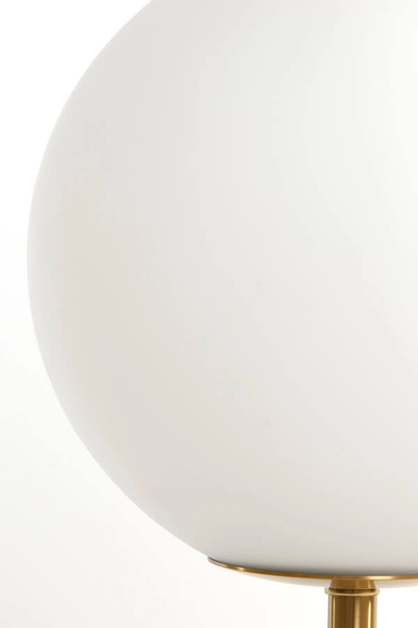 Design tafellamp Medina wit met goud 35cm Light & Living 8717807650896