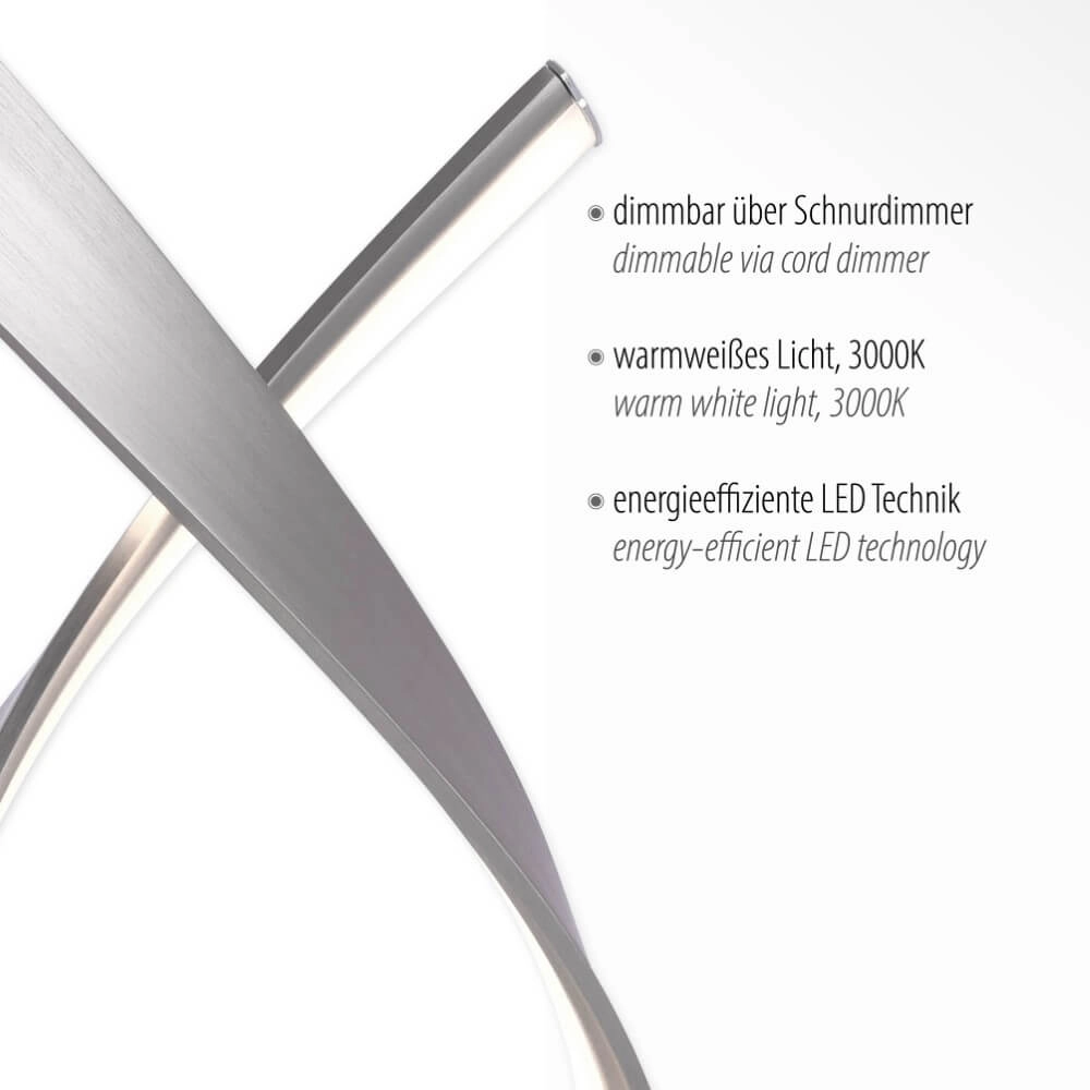 Tafellamp Linda kruk metaal Paul Neuhaus 4012248304778