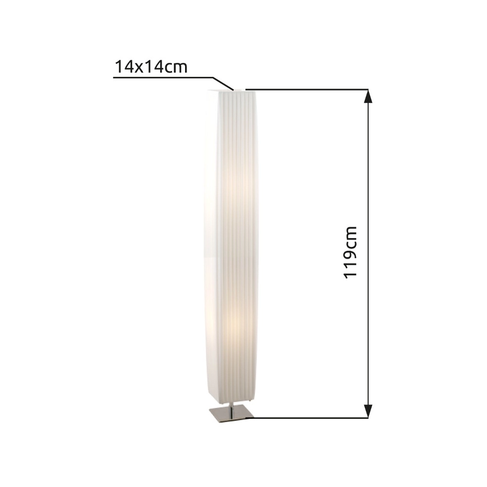 Design vloerlamp Bailey chroom Globo 9007371176717