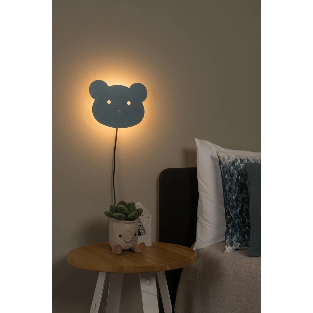 Kinderkamer wandlamp Charlie blauw Lucide 5411212441775