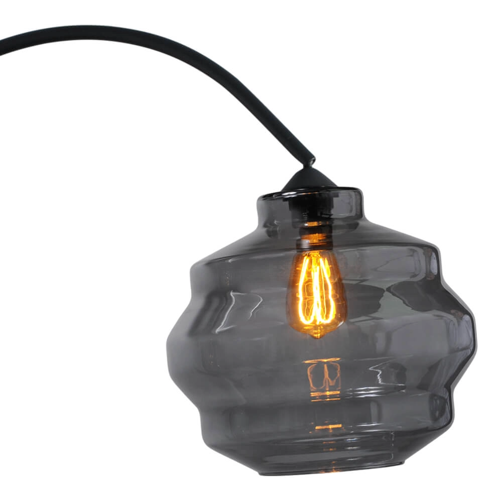 Booglamp Porto Ball smoke glas - Ø 30cm Masterlight 8718121259260