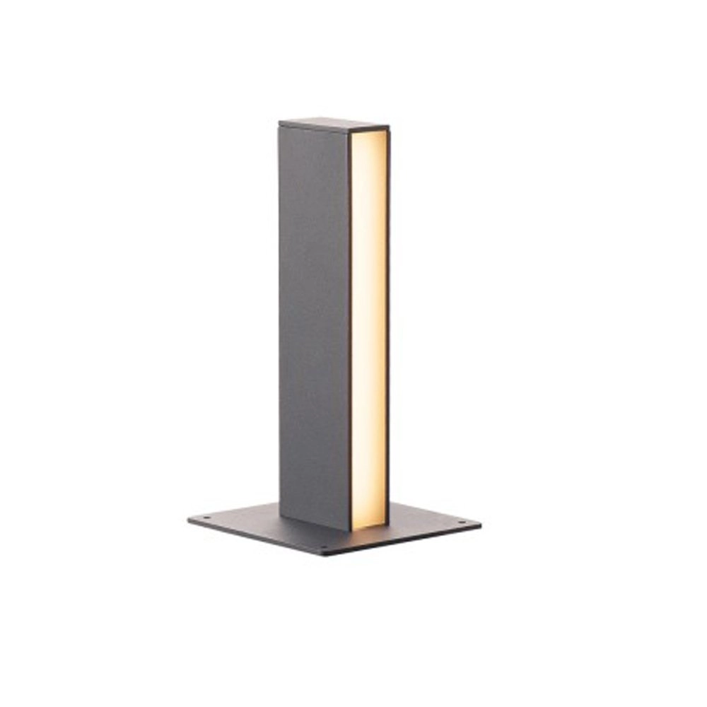 Staande pilaar buitenlamp H-Pol 1x8w - 3000K - 36cm antraciet Staande pilaar buitenlamp H-Pol 1x8w - 3000K - 36cm antraciet