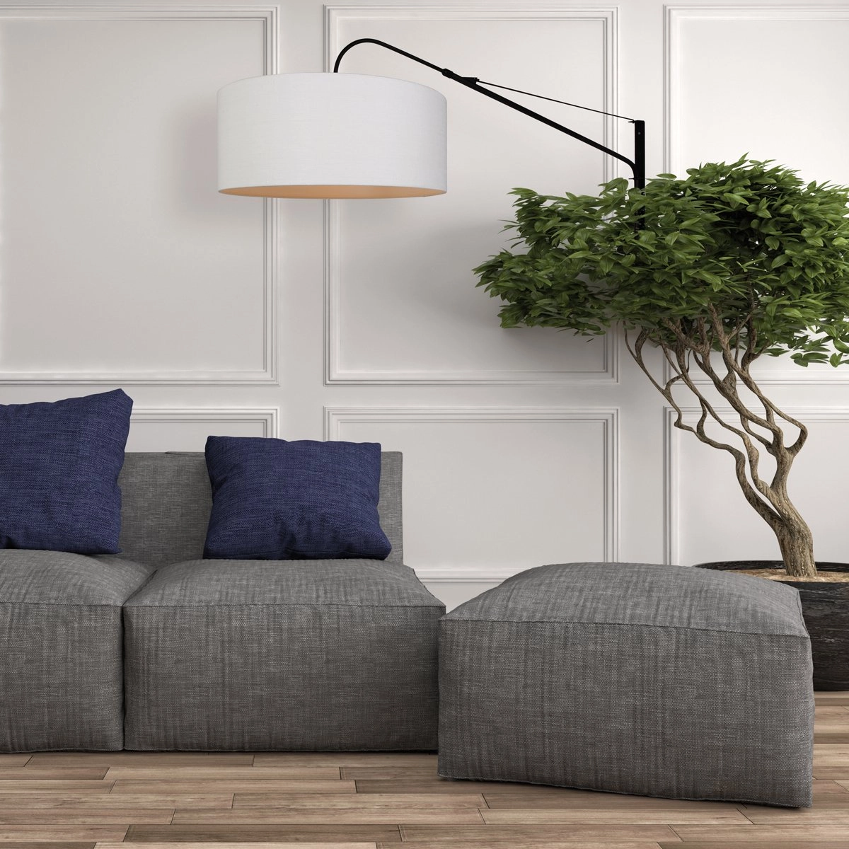 Wand leeslamp Gramineus met kap Steinhauer 8712746132403