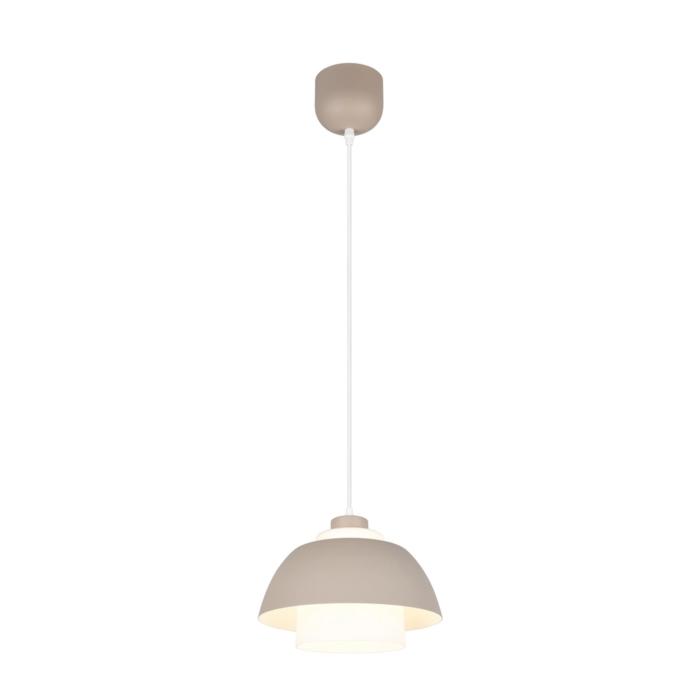 Design hanglamp Tilos zand bruin Ø 30cm Trio 4017807690118