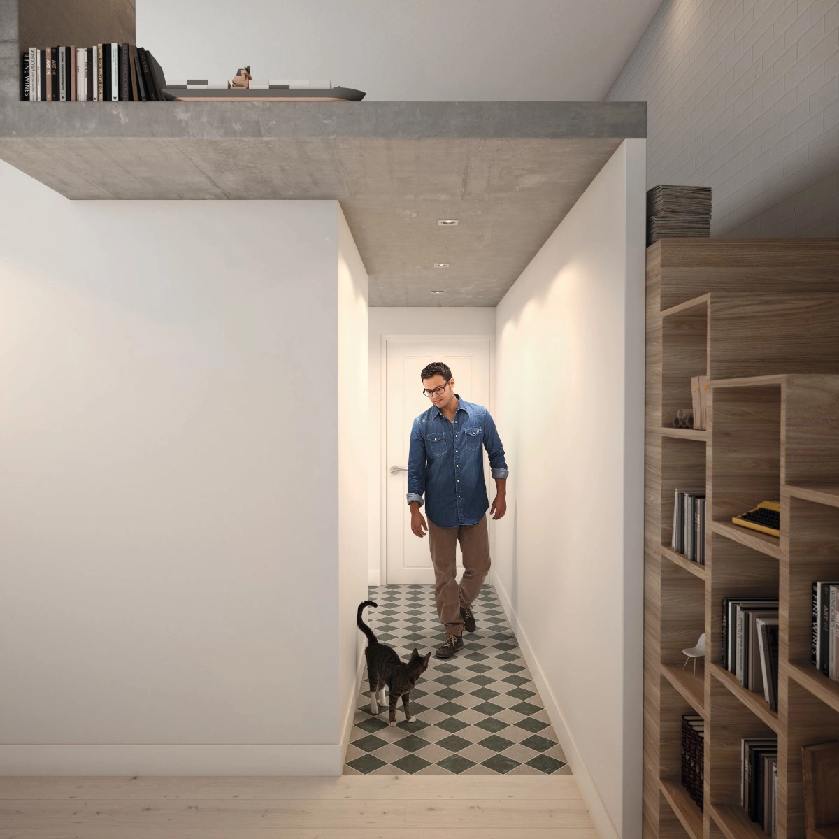 Set vierkante inbouwspots Donegal (3x) GU10 mat chroom Philips 8718696161012