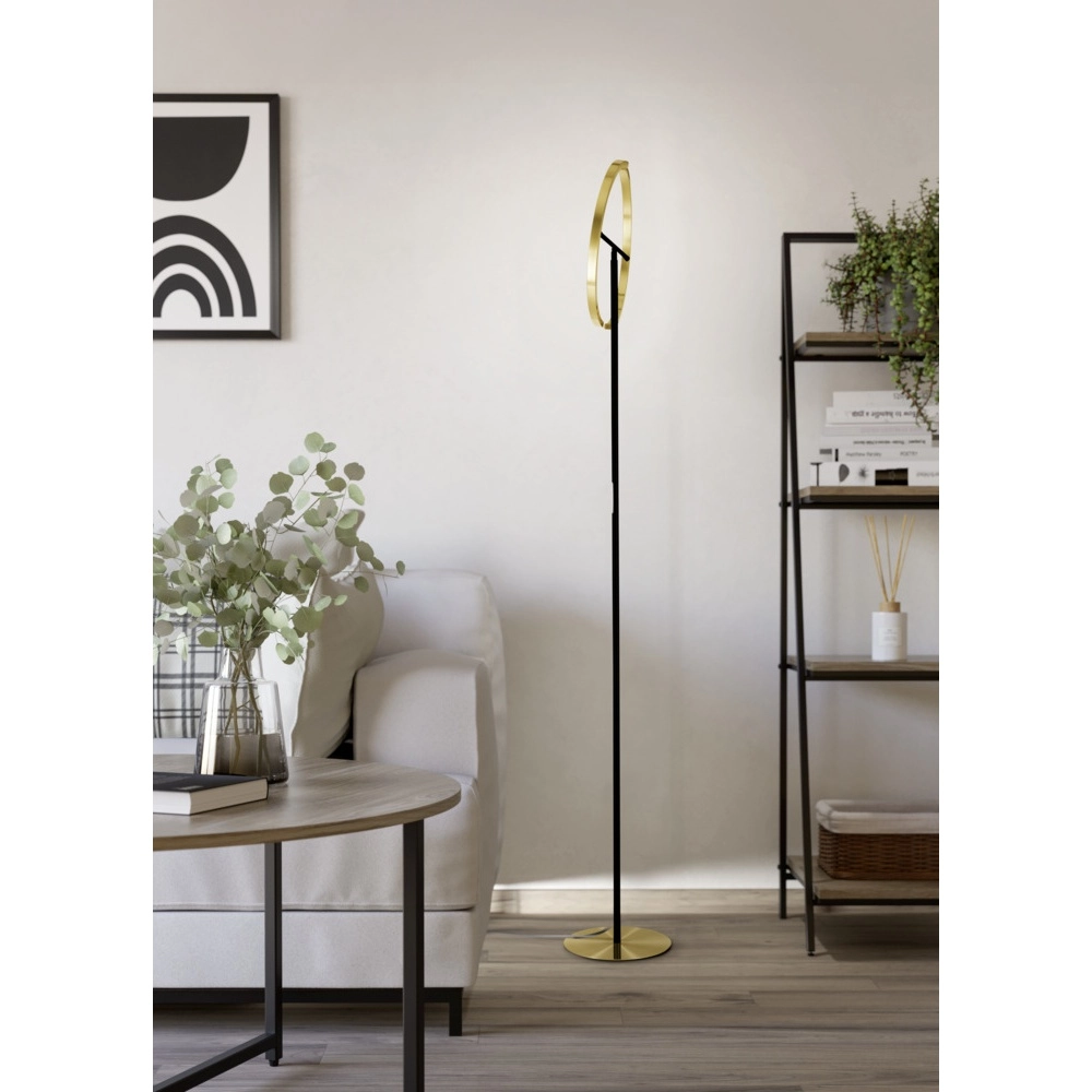 Design vloerlamp Castelpoto zwart met goud Eglo 9008606357307