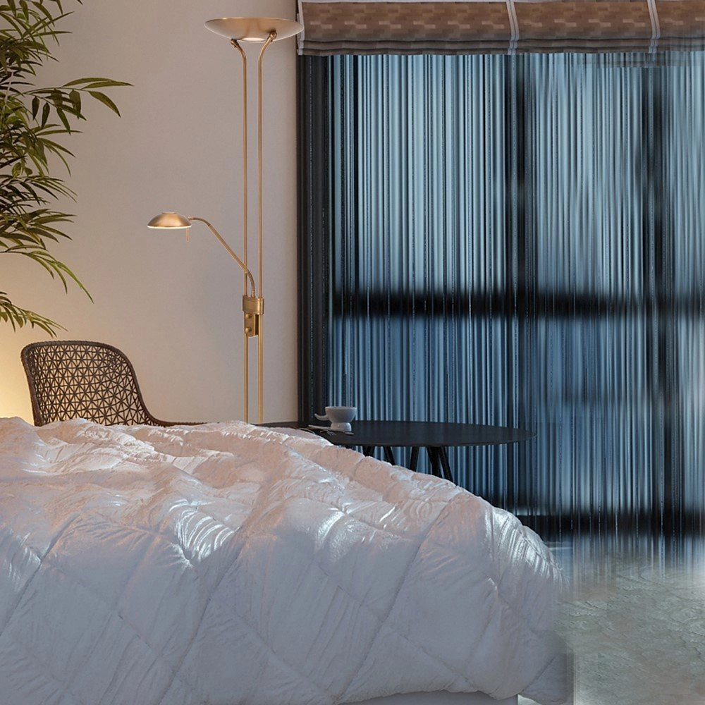 Vloerlamp mexlite Up 180cm - 3000K bronsbruin Steinhauer 8712746096347