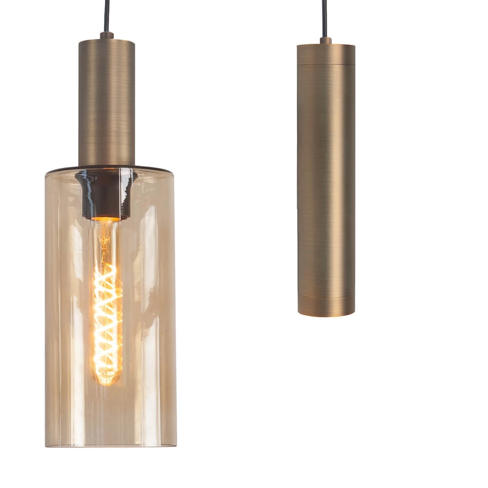Hanglamp Perugia brons - 4x E27 - 3x GU10 Highlight 8718379047107