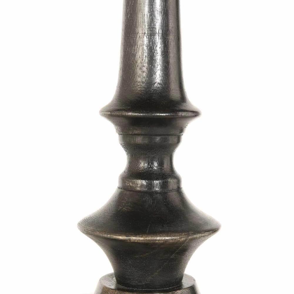 Tafellamp Bois zwart met kap lichtblauw Steinhauer 8712746175264
