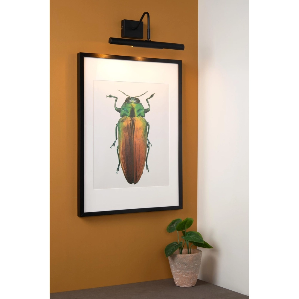 Schilderijlamp Vinz zwart Lucide 5411212452191