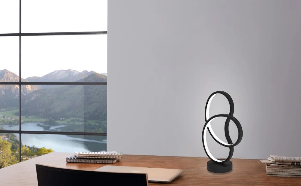 Zwarte led tafellamp Gianella Eglo 9008606275038