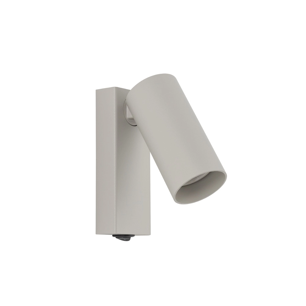 Richtbare spot Fourty met schakelaar - licht grijs