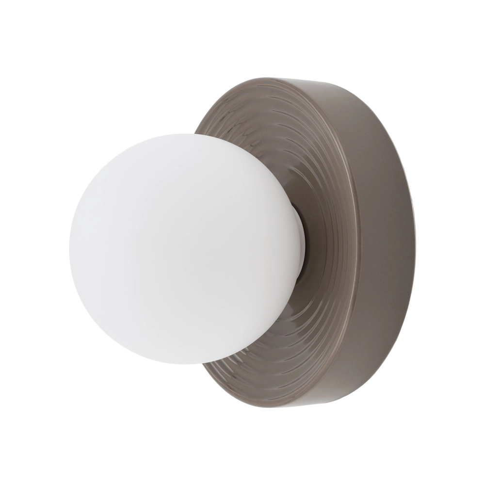 Design wandlamp Clay bruin Ø 22cm