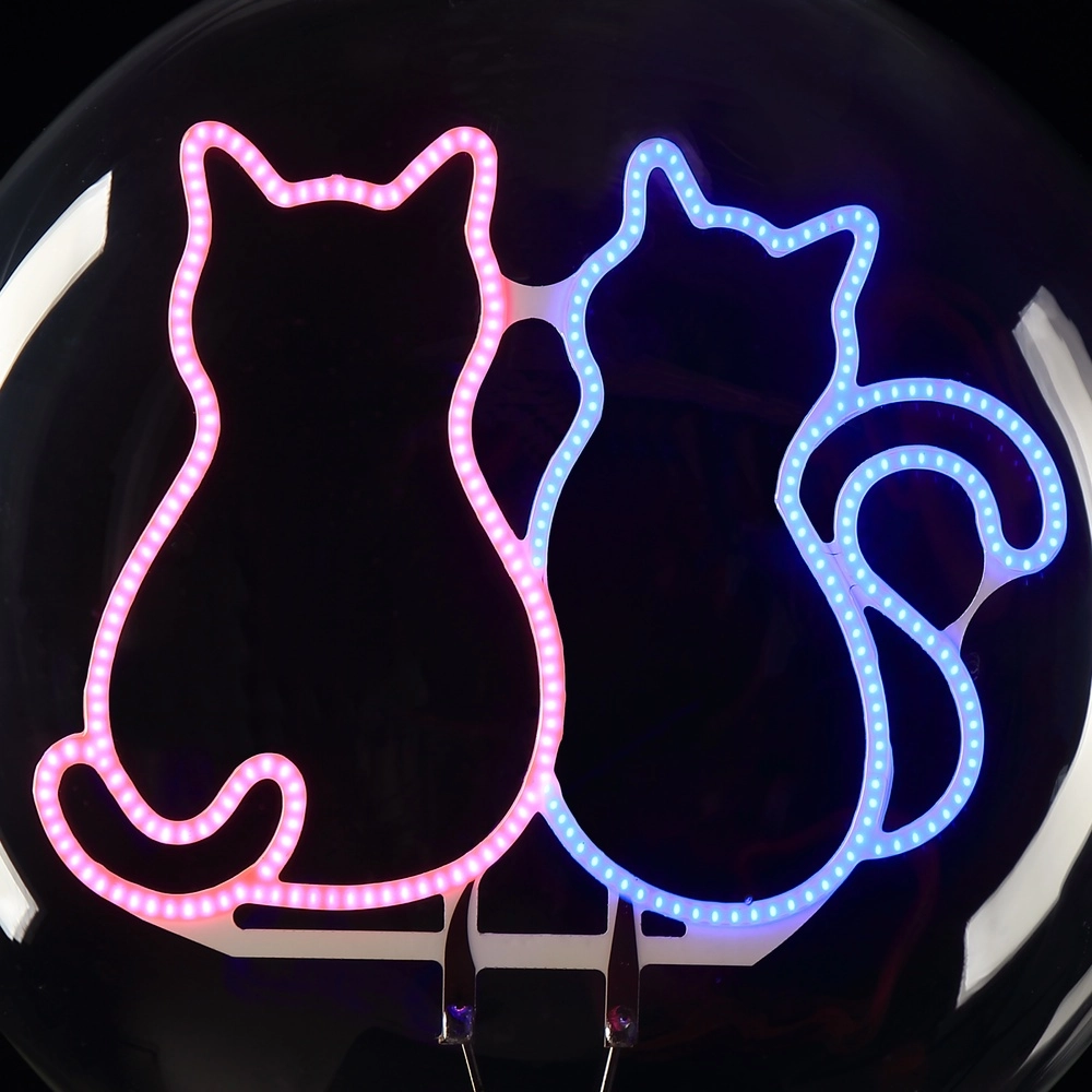 E27 lichtbron Lumopop katten - roze blauw Brilliant 4004353477676