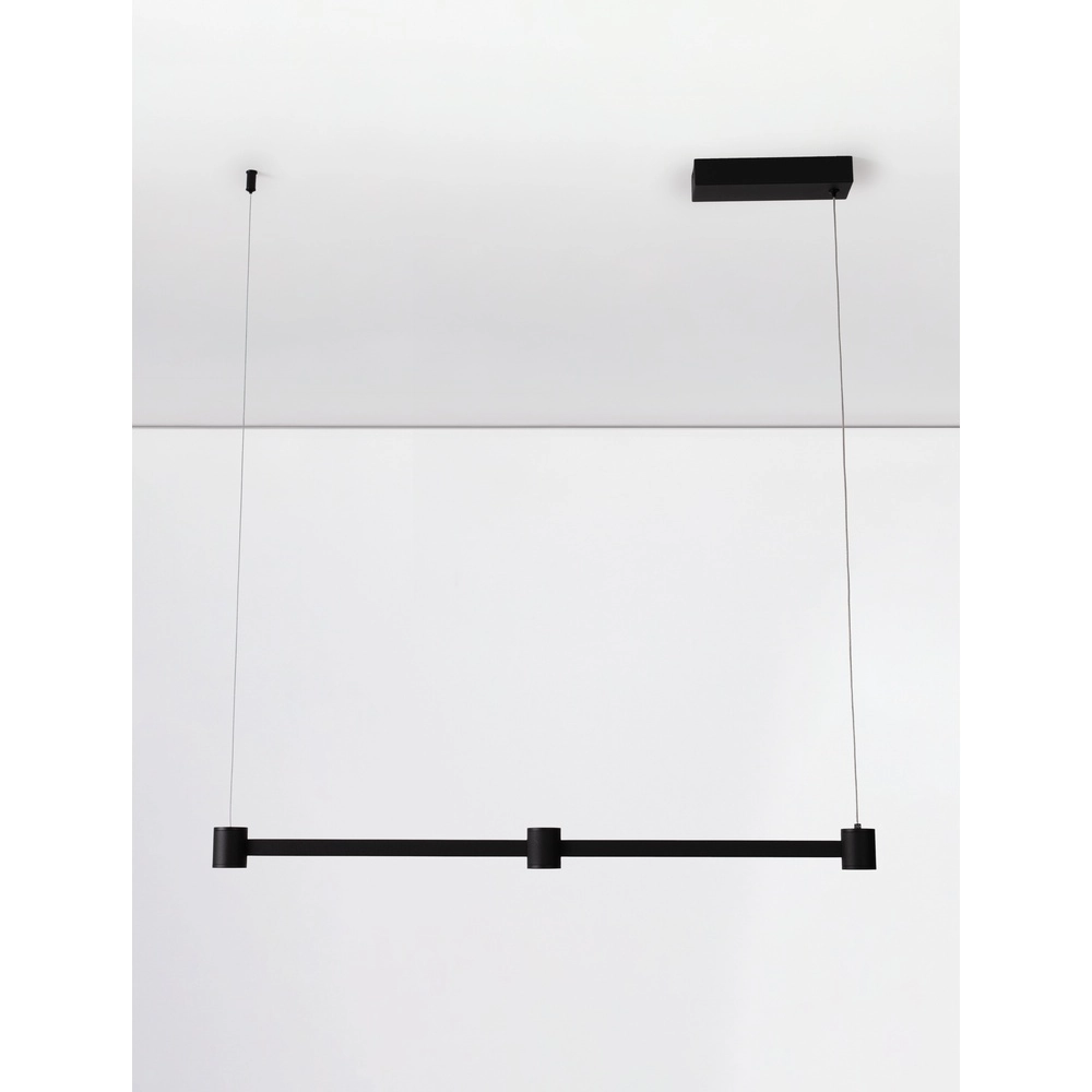 Design hanglamp Puize 3-lichts zwart Lyora 5212017448576