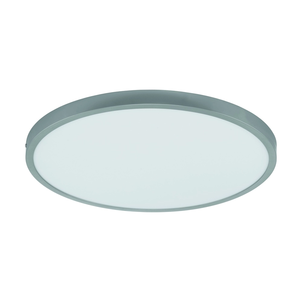Plafonniere Fueva 1 zilvergrijs rond 3000K
