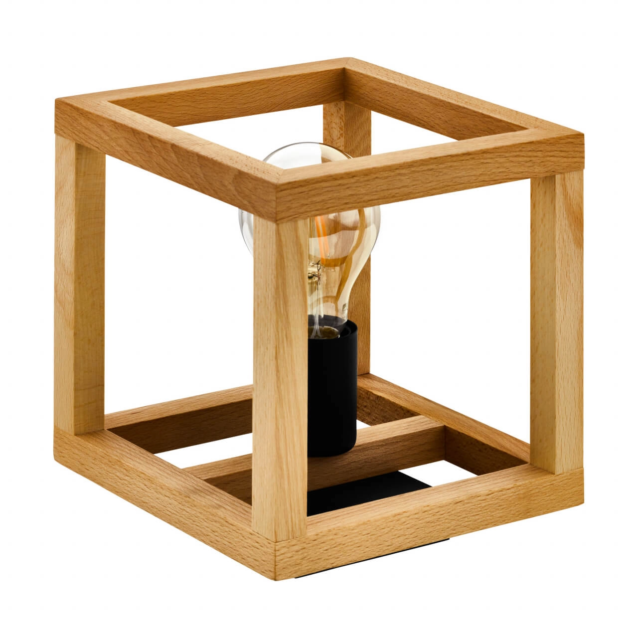 Houten tafellamp Blackcrown 1