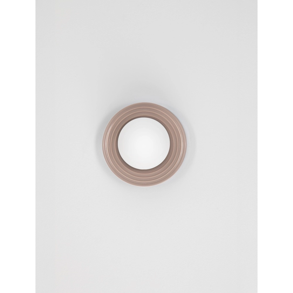 Wandlamp Orbique mokka bruin Ø 16cm Lyora 5212017483911