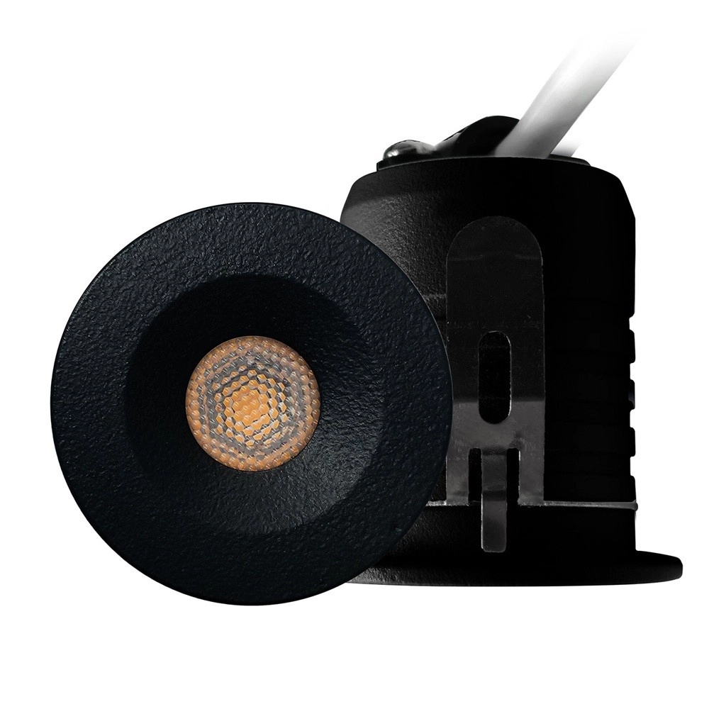 Led Mini inbouwspot 3W zwart van Lyora kopen | LampenTotaal