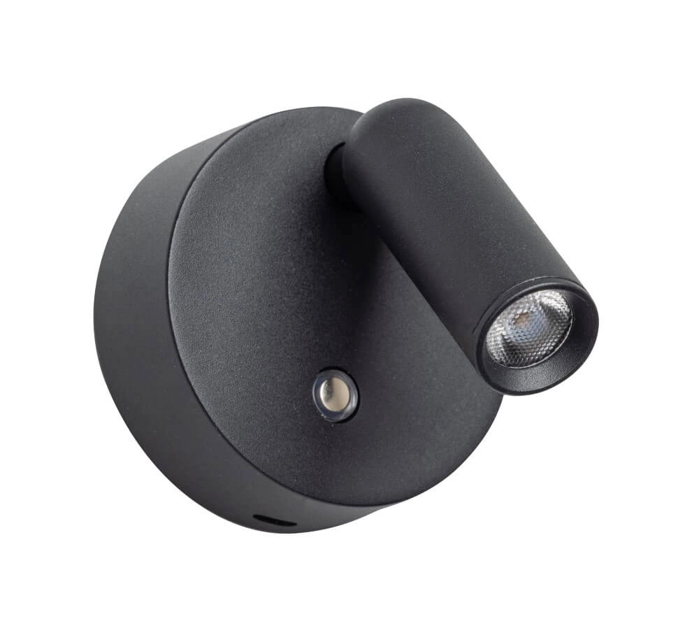 Opbouwspot Wiflex zwart ETH 8720195308201