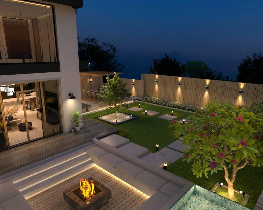 Smart buitenlamp Link 2L up down - zwart Circle 8712879149569