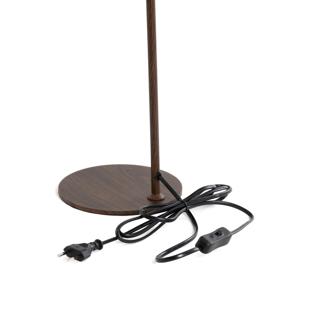 Bureaulamp Salomo met walnoot houtlook Light & Living 8717807757137