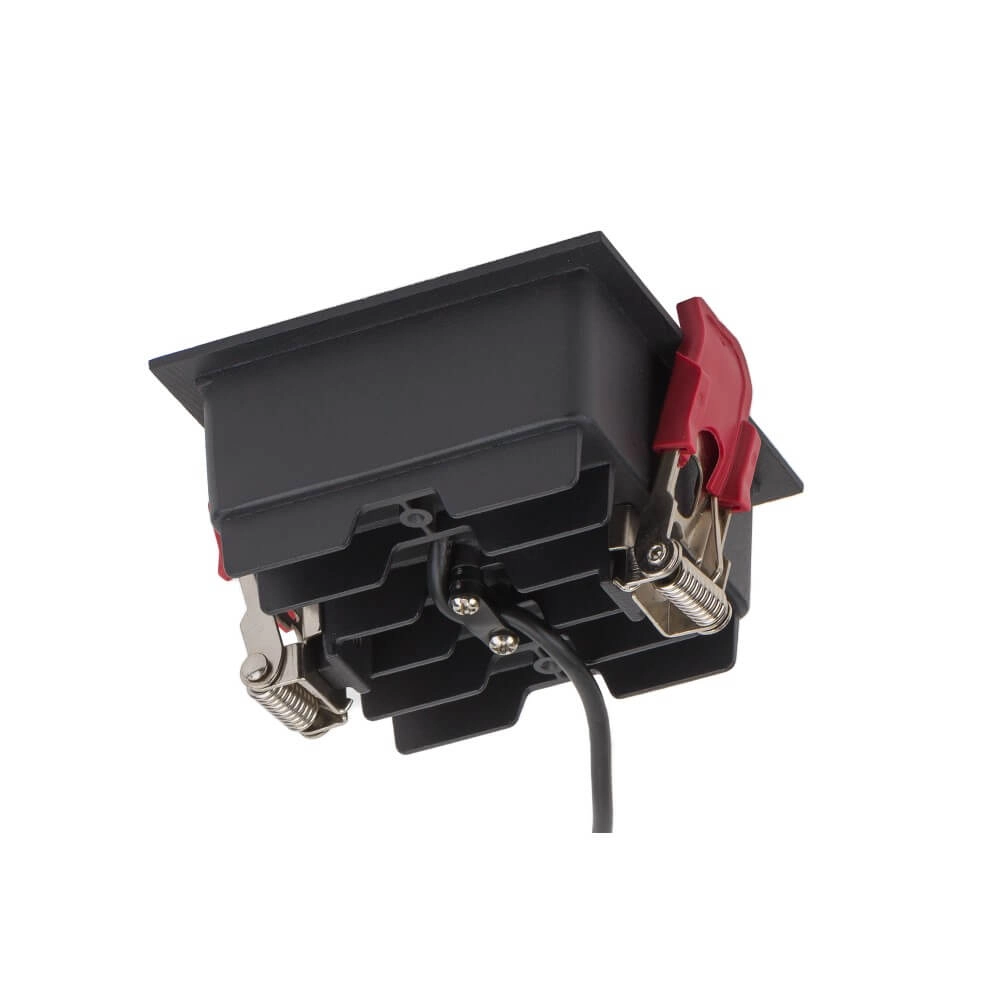 Zwarte inbouwspot Midi Led 2x2 leds - 4000K Lyora 5903139100649