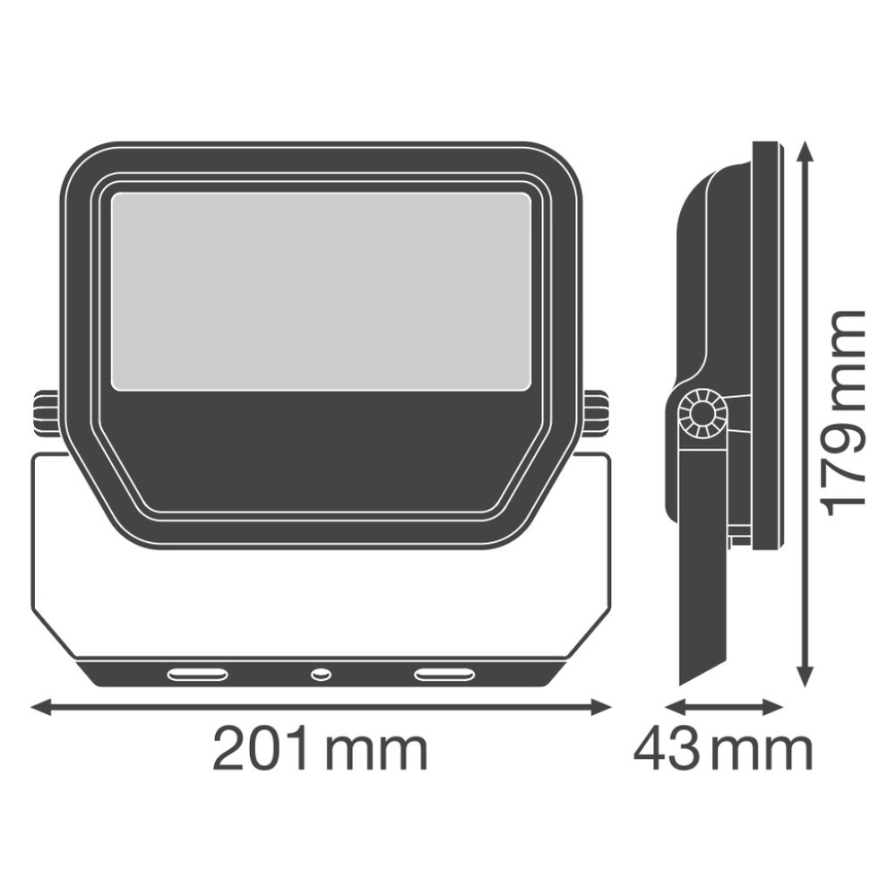 Schijnwerper Vance 41W - 3000K zwart Lyora 4099854305924