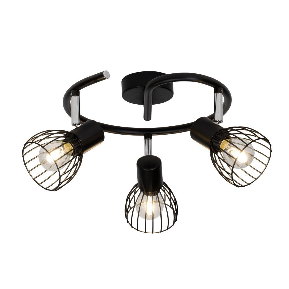 3-lichts plafondlamp Blacky