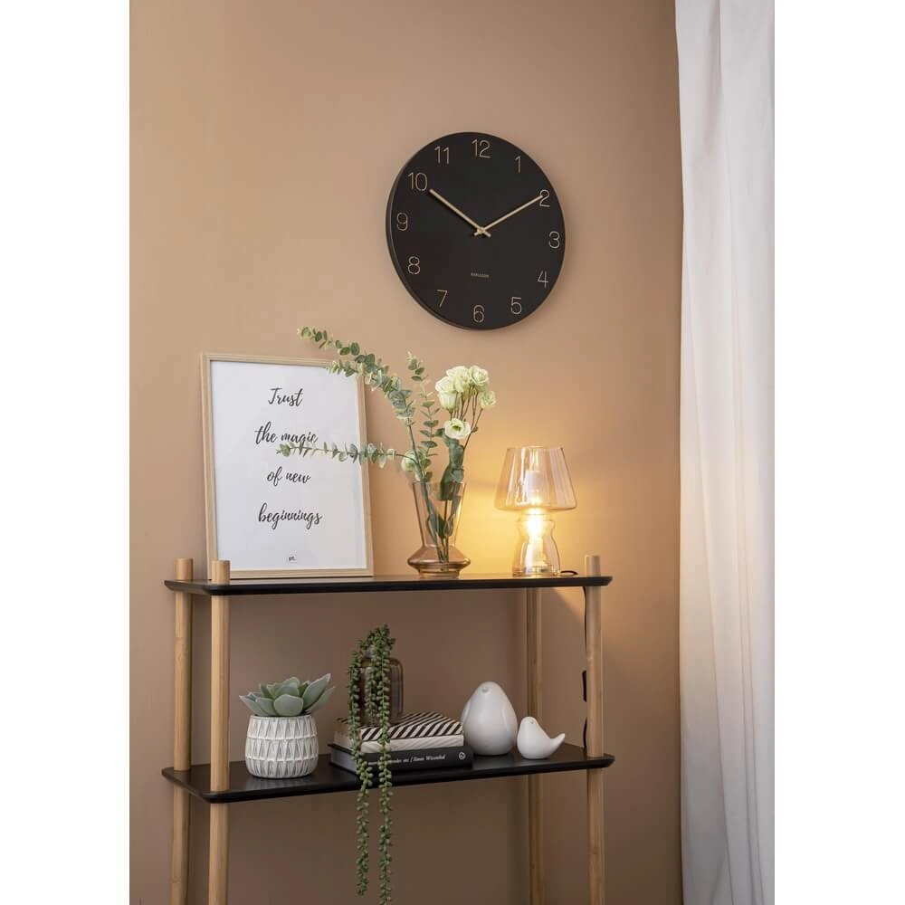 Wandklok Charm zwart - Ø 40cm Karlsson 8714302691942