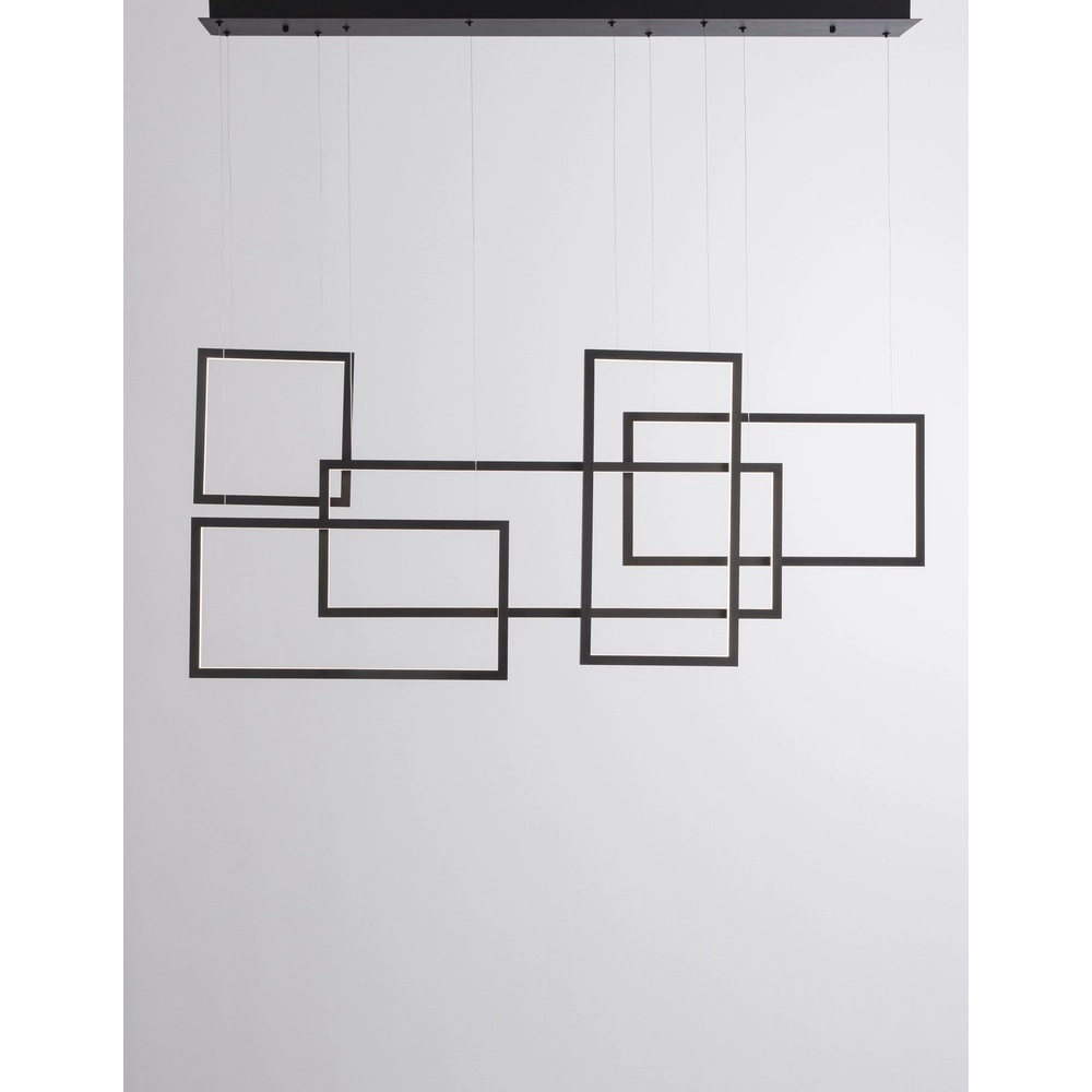 Hanglamp Cornice zwart design Lyora 5212017424716